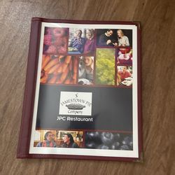 Menu Cover 3 Page. $20