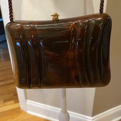 Brown Small Crossbody Acrylic Purse