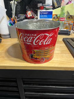 Vintage Coca-Cola Tin Bucket
