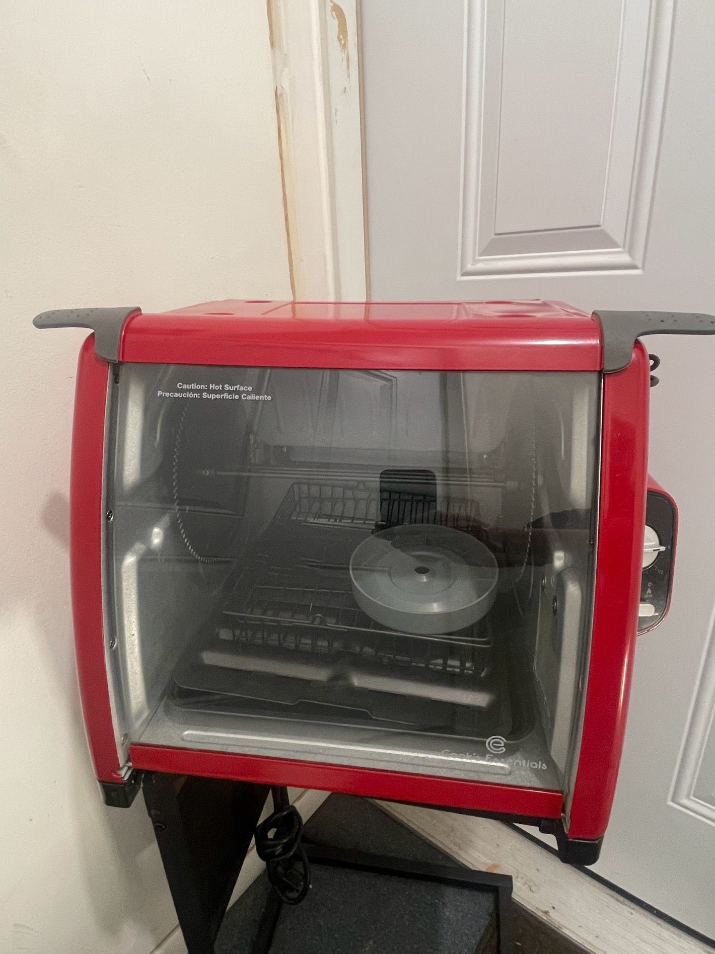 Cook’s Essentials Red Countertop Rotisserie Oven