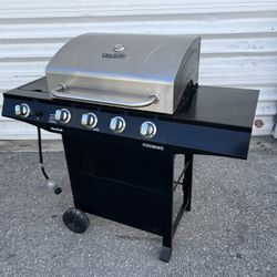 Delivery Available! Char-Broil Performance 4 Burner Gas Propane BBQ Grill! Excellent condition! Works great, does not include propane tank. Includes c