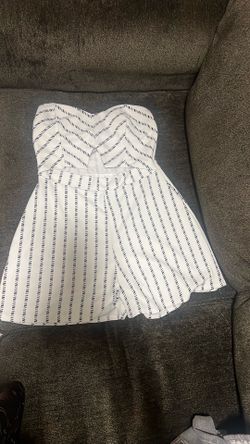 White and Black romper shorts