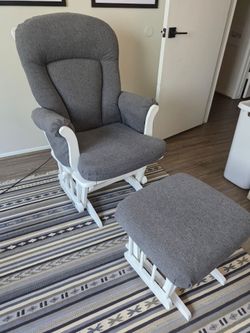 Glider Rocking Chair with Ottoman