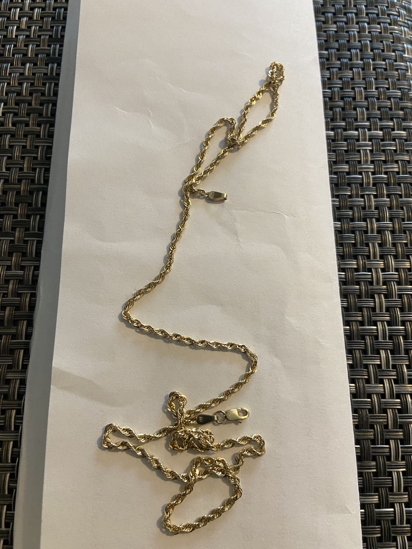 20” 2.5mm Gold Necklace 
