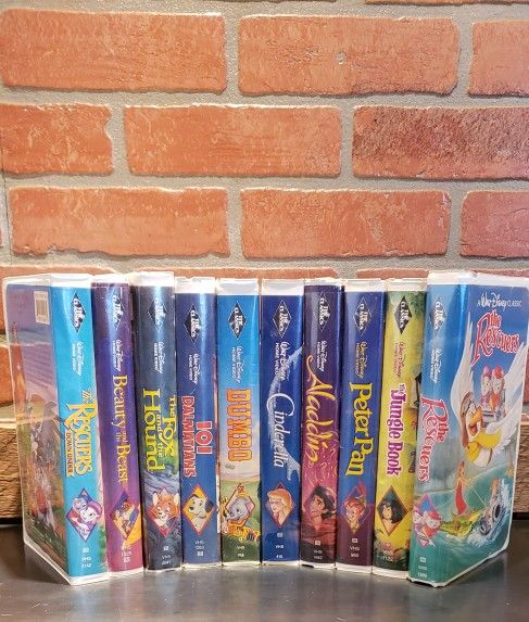 A lot of Disney vcr Tapes .