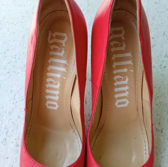 Red Galliano High Heel Shoes