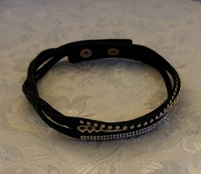 Choker bracelet rhinestone chain stud