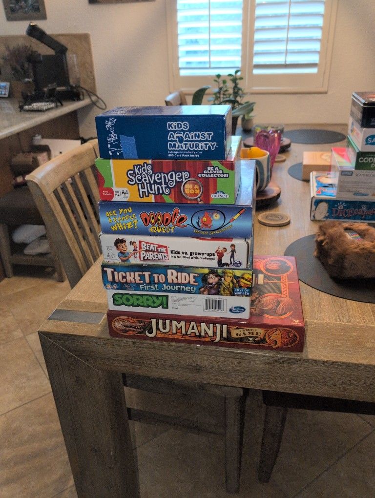 Assortment Of Kids and Adult Board/Card Games