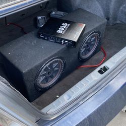 kicker and BOSS audio system for car or trucks