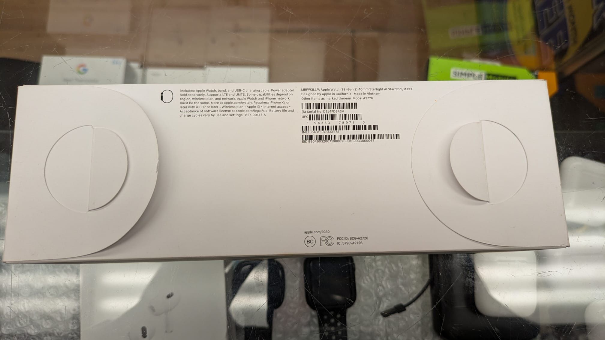 Apple Watch SE 2nd Generation 40mm Cellular And Gps New Open Box