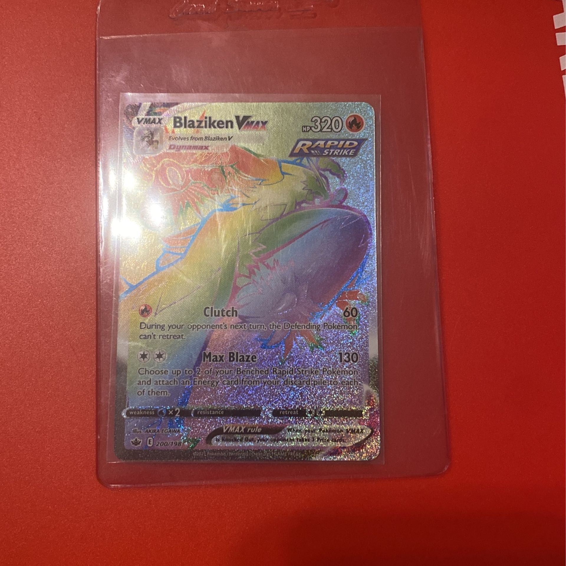 Pokémon Rainbow, Rare, Blaziken Vmax, Rapid Strike for Sale in San