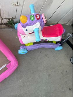 , stroller, and toy