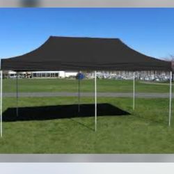 10 x 20 Pop Up Canopy Tent Portable  Instant Canopies Outdoor Market Shelter 10x20 Black Canopy