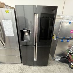 SAMSUNG 4 DOOR FRIDGE WITH TOUCH SMART SCREEN