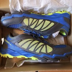 Merrell Boys Hydro Run 2.0 MY56506 Blue Black Lace Up Running Shoes Size 7 M