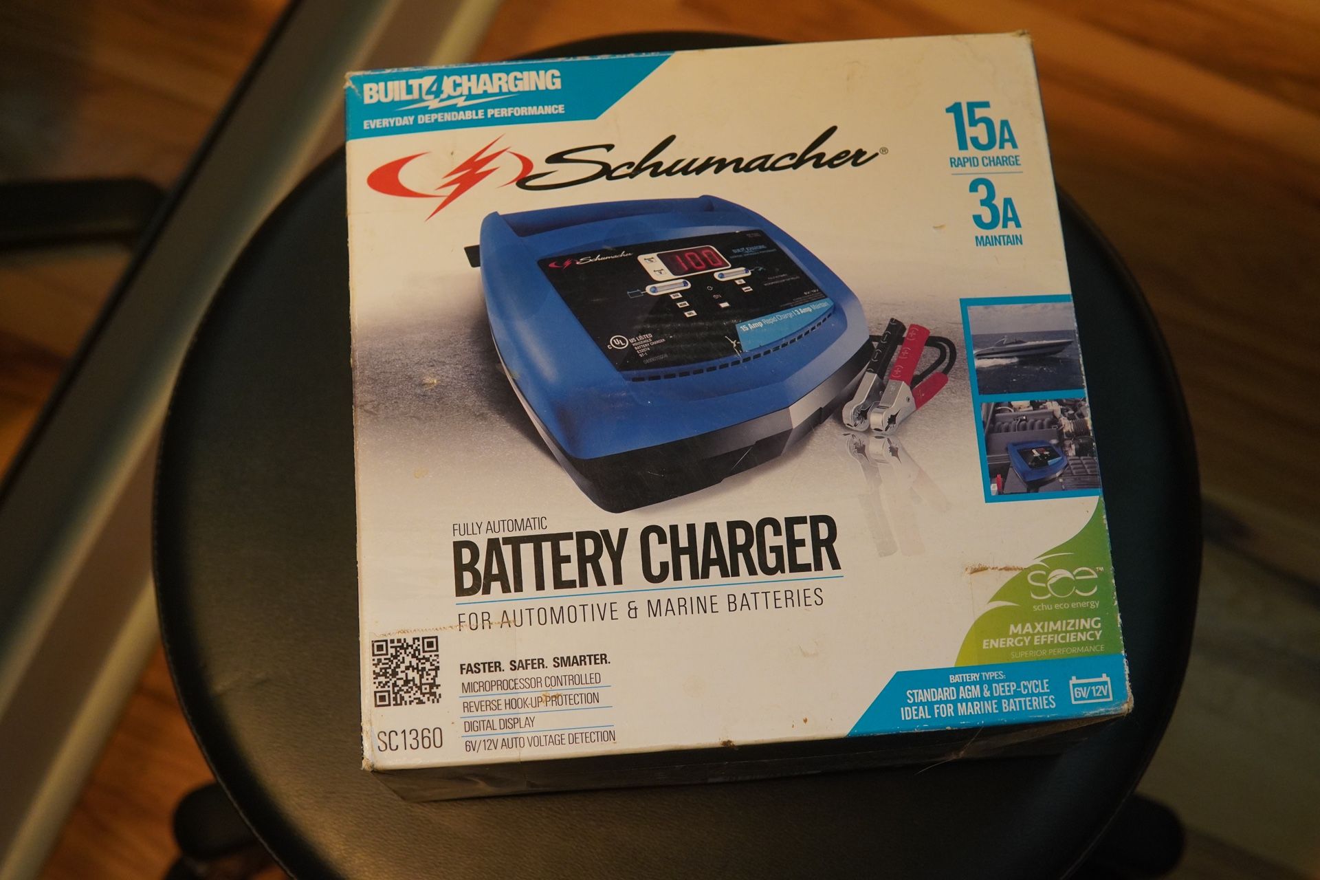 Schumacher Electric Ship 'n Shore Rapid Battery Charger and Maintainer, SC1360