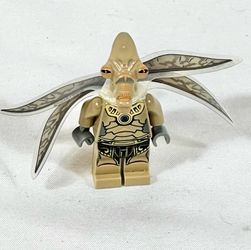 LEGO Star Wars Geonosian Warrior Minifigure sw0381 Trans-Clear Wings Tan