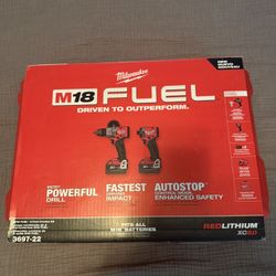 Milwaukee fuel impact and drill