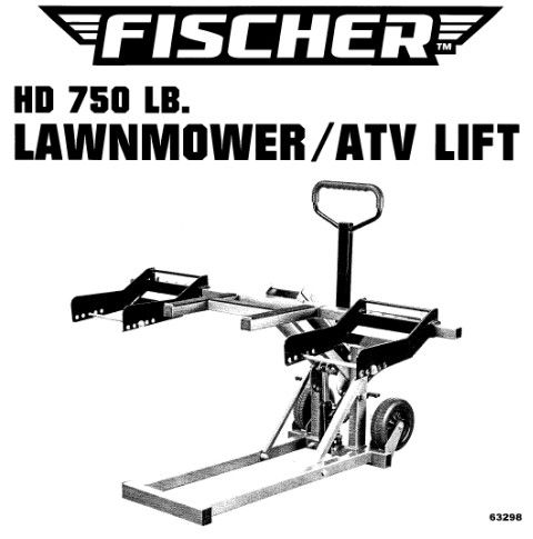 Fischer HD 750 lb Lawnmower/ATV Lift
