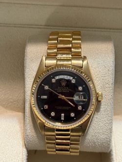 Rolex day date 18k gold watch 36 mm