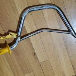 Very Rare Lightweight Cycle Pro Handle Bar With Cobra Grips And Mx Brake Handle 