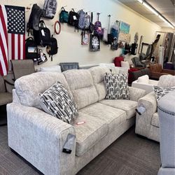 Brand New Sofa And Loveseat-Parchment, Pay Down, Take now with Finance