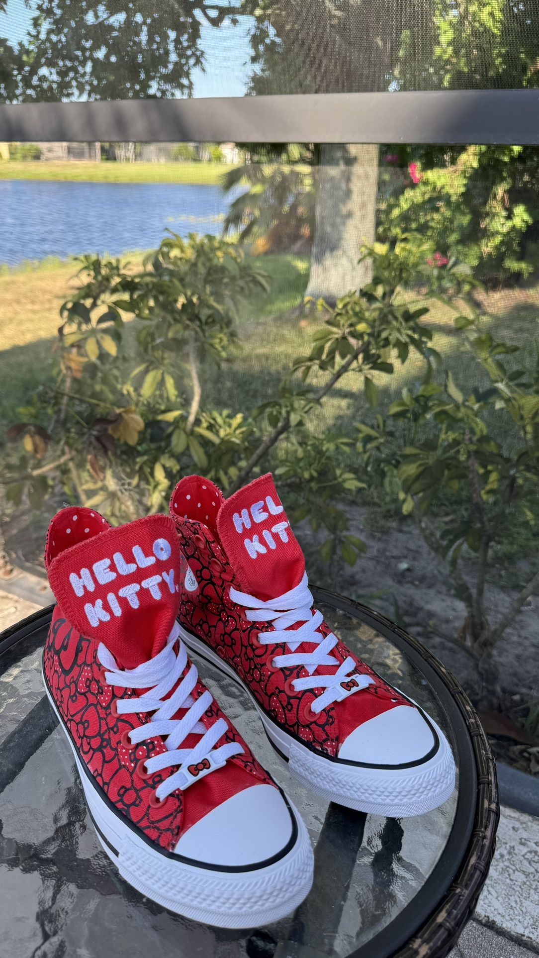 New Hello Kitty X Converse High Shoes