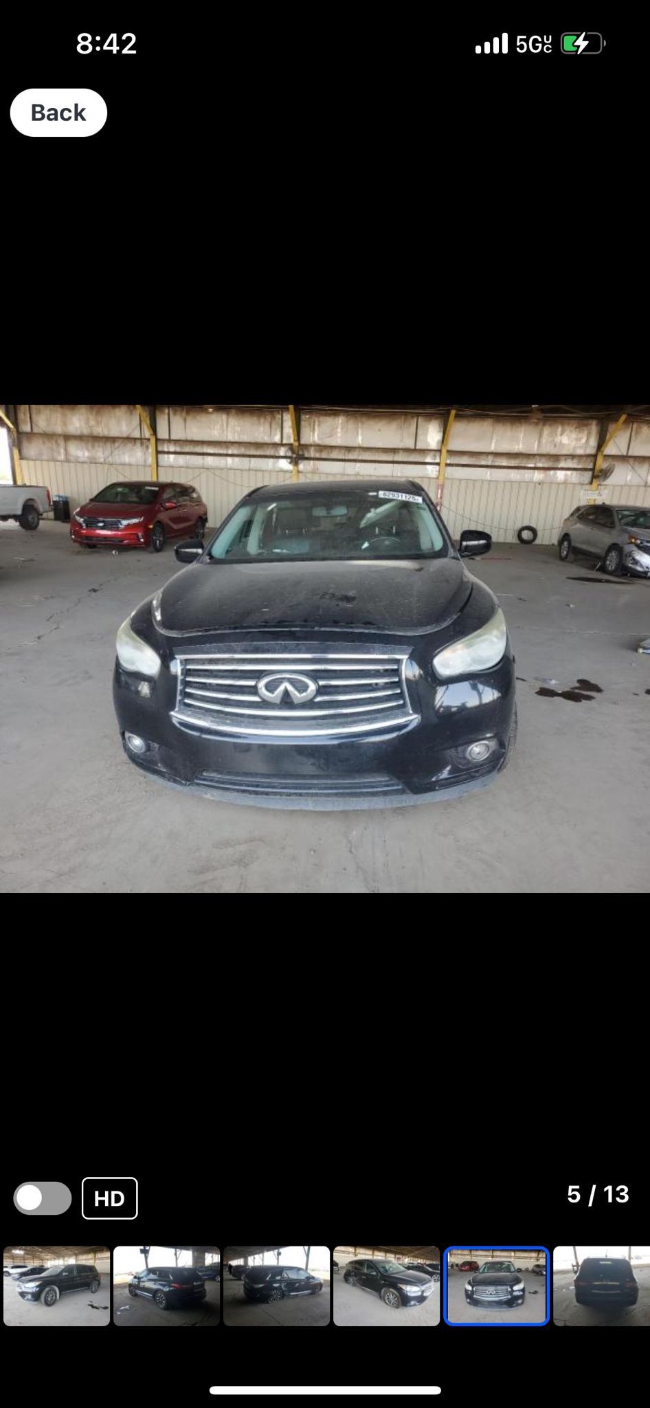 2014 Infiniti JX60 3.5 2wd Parts