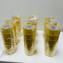 Clear Packing Tape, 54 Rolls Packaging Tape for Shipping Packaging 1.88 inch x 60 yd per roll.