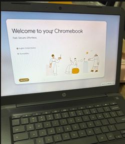 Hp Laptop Touchscreen Chromebook 14" Working Great Google Chrome Os, Not A Windows Laptop, Charger Included