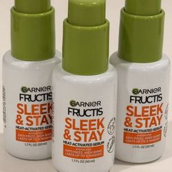 3 PACK GARNIER SLEEK SERUM HAIR. 