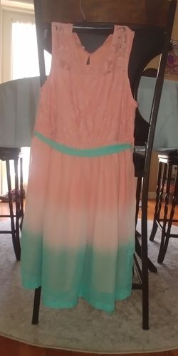 Ombre girls dress size 12/14