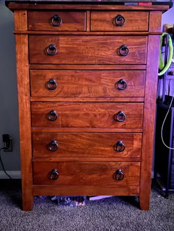 Solid wood dresser