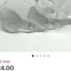 Glass Cat Figure