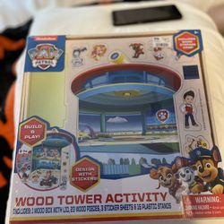 Brand new Paw Patrol Wood Tower Activity Kit