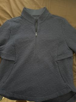 Callaway Blue 1/2 Zip Quilted Sweater