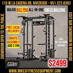 FREE LOCAL DELIVERY- WE FINANCE - Major Fitness B52 PRO Squat Rack Power Cage Functional Trainer with Smith Machine