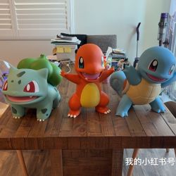 Funism Pokémon Large Statue (three Starter Pokémon)