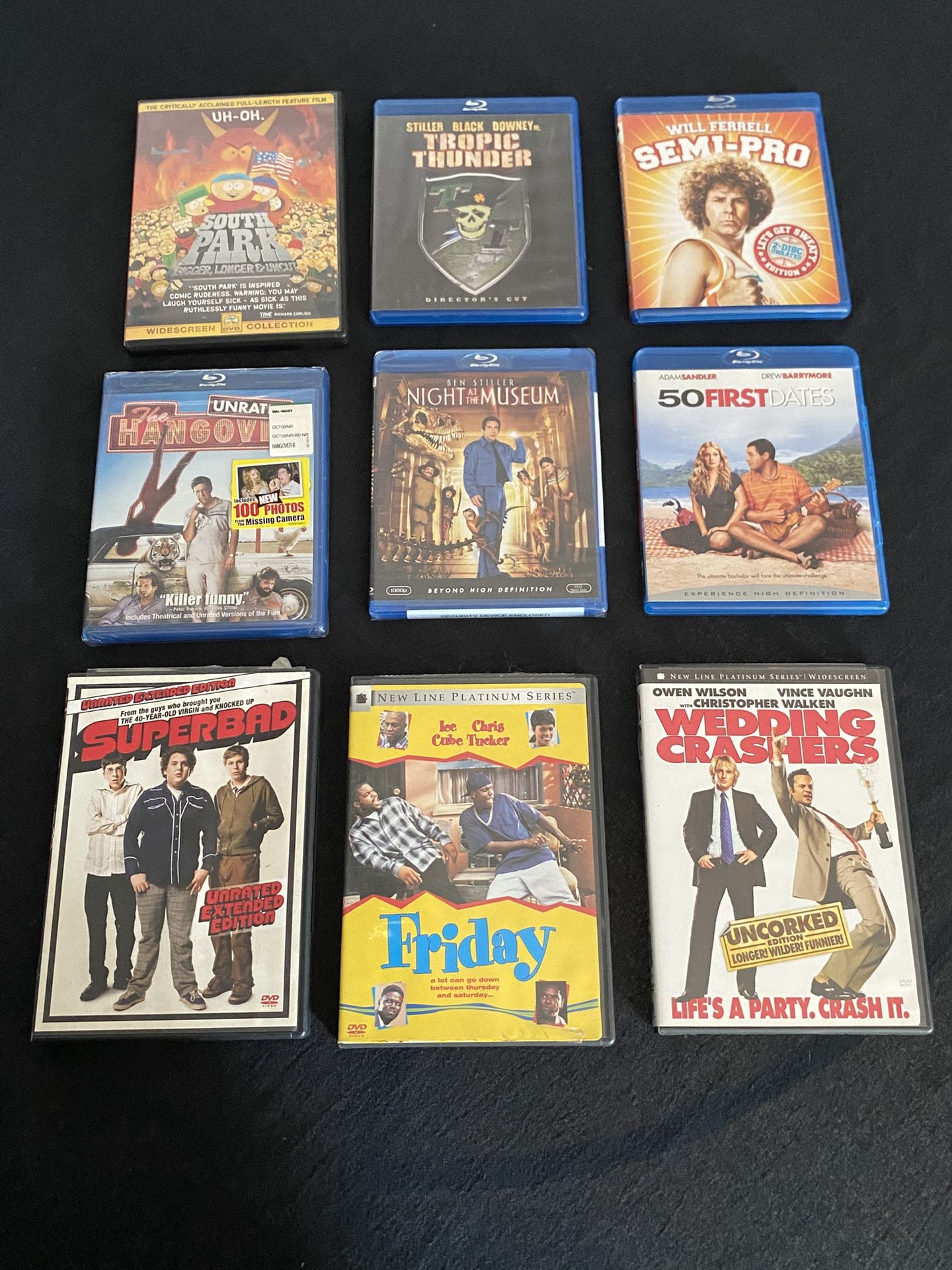 Lot Of 9 Dvd’s Majority W/ Extended Or Uncut Editions