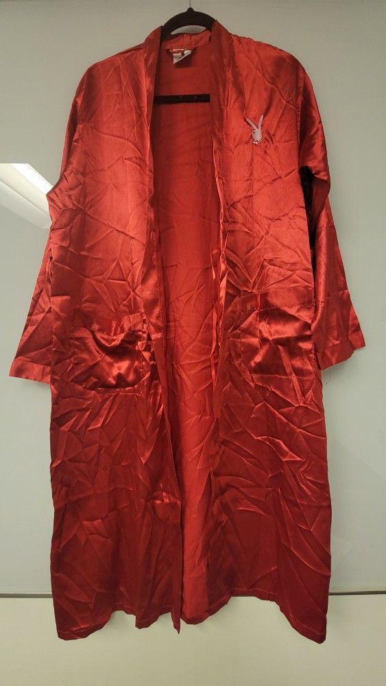 Playboy Satin Mansion Robe Adult Medium