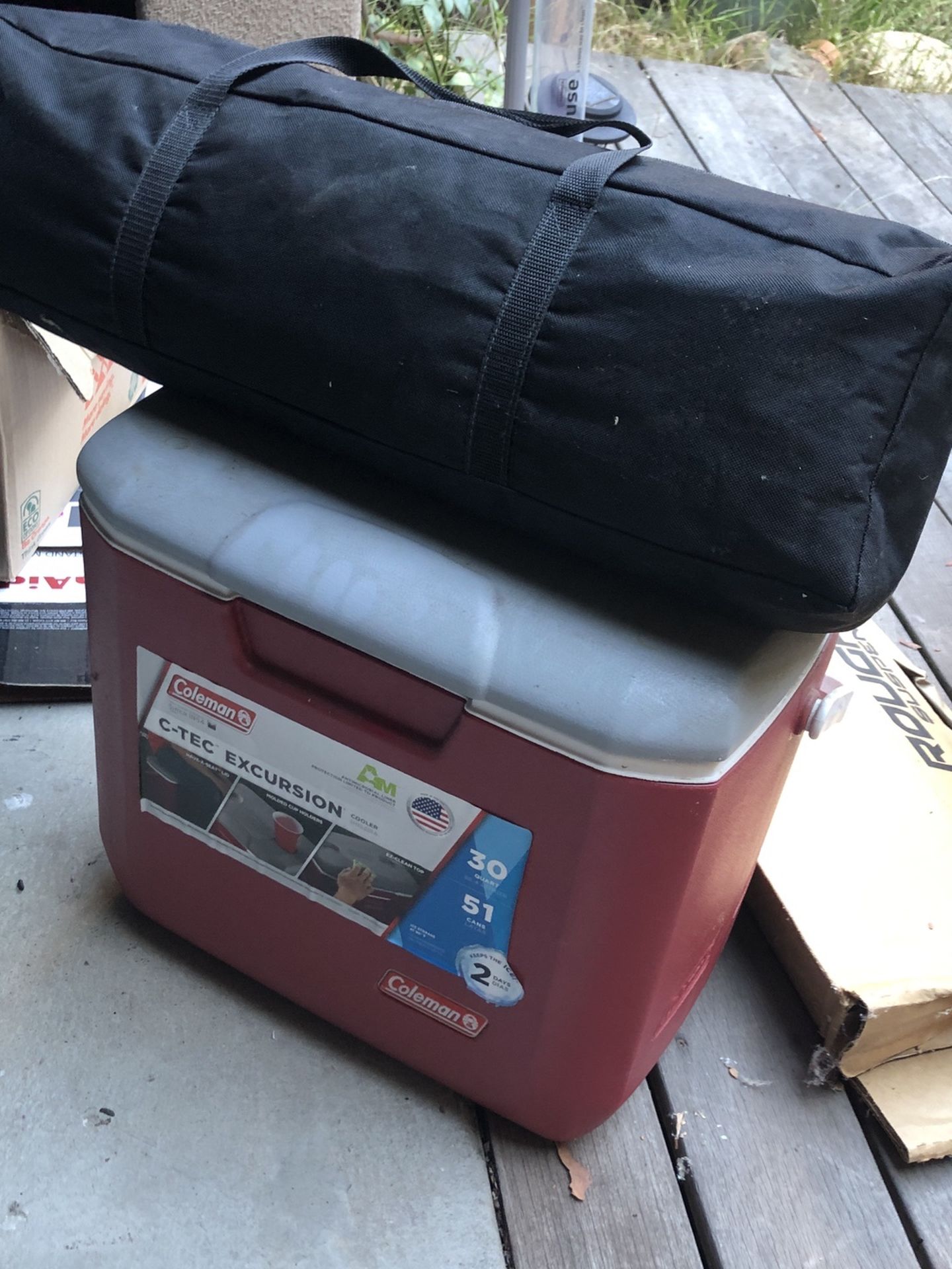 Camping Tent + Cooler — FREE for Sale in Irvine, CA OfferUp
