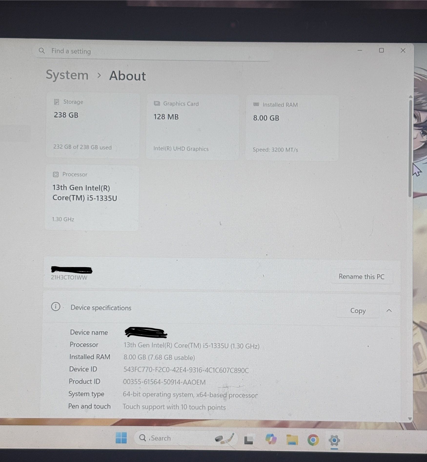 Lenovo ThinkPad L15 Gen 4 – 13th Gen Intel i5, 8GB RAM, 256GB SSD, Touchscreen