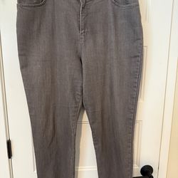 Gloria Vanderbilt Size 18 Gray Jeans