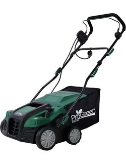 New in Box 2-in-1 16 in. Dethatcher Scarifier: 15 Amp Electric + 58 qt. Removable Bag