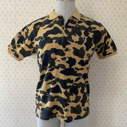 A Bathing Ape cotton polo shirt size XL. 