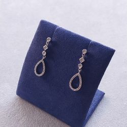 14k Gold Diamond Earrings Wedding