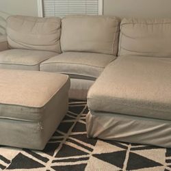 Beige Sectional W/ Chaise