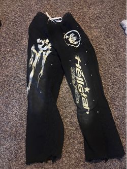 HELLSTAR RACER FLARE SWEATPANTS BLACK