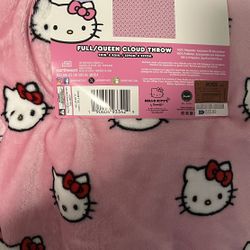 Hello Kitty Blanket Pink Full/Queen 