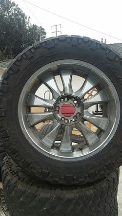 Gitano wheels 20 inch with tires, 5 universal lug..fit ford. Or. Chevy